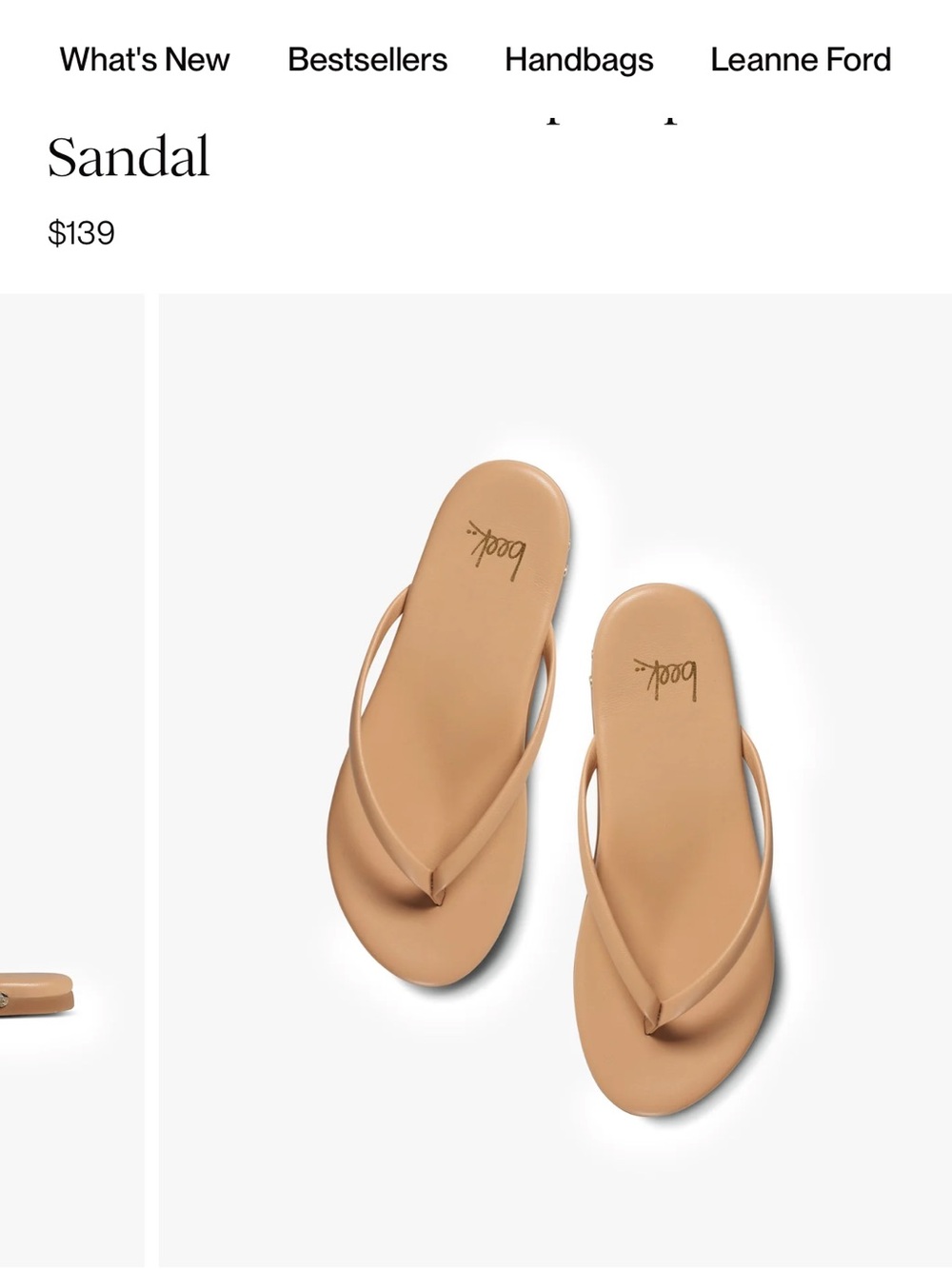 beek - Nude Minimalist Flip Flop Sandal